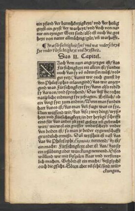 was fürsichtigkeit sye ... Das II. Capitel.