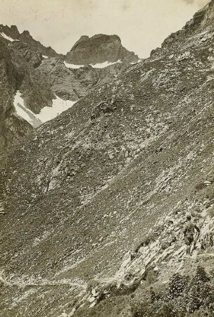 Lechtaler Alpen. Parseierspitze (3036 m), von der Augsburger Hütte gesehen