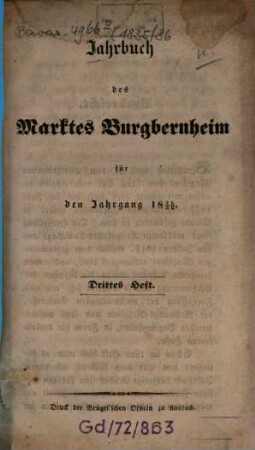 Jahrbuch des Marktes Burgbernheim, 3. 1835/36