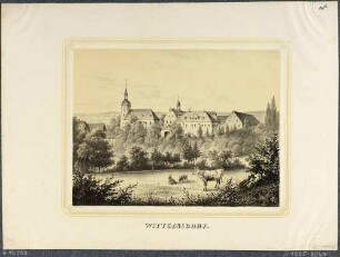 Das Rittergut in Wittgensdorf (Chemnitz Wittgensdorf) iin Sachsen, aus dem Album der Rittergüter und Schlösser im Königreiche Sachsen