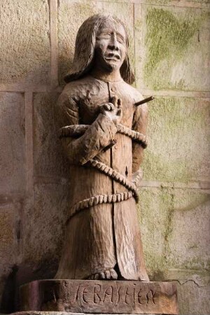 Frankreich. Bretagne. Finistere. Locronan. Eglise Saint Ronan. 15 Jahrhundert. Sebastien