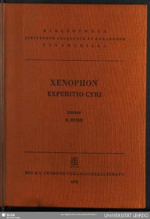 Xenophontis Expeditio Cyri : Anabasis