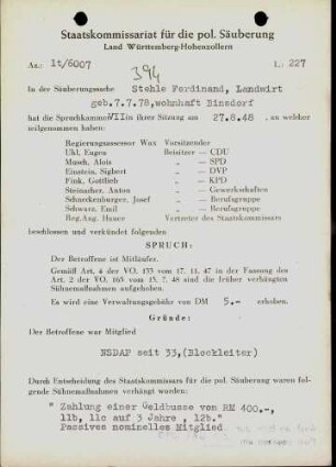 Stehle, Ferdinand
