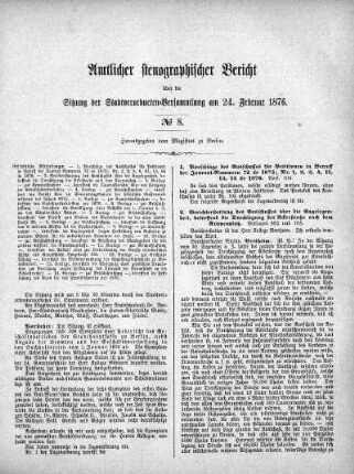 No. 8, 24. Februar 1876