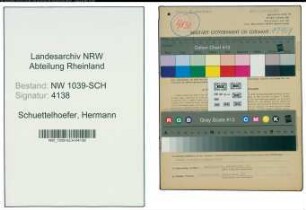 Entnazifizierung Hermann Schuettelhoefer , geb. 17.07.1888 (Stadtobersekretaer)