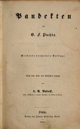 Pandekten