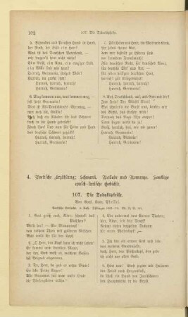 4. Poetische Erzählung ; Schwank. Ballade und Romanze. Sonstige episch-lyrische Gedichte