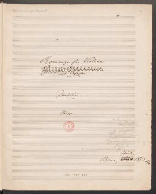 Romanzen; vl, orch; a-Moll; op.42