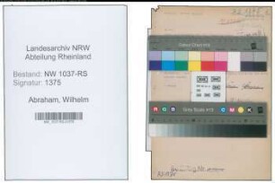 Entnazifizierung Wilhelm Abraham , geb. 08.03.1895 (Ingenieur)