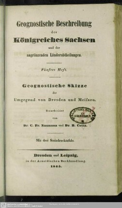 5: Geognostische Skizze der Umgegend von Dresden und Meissen