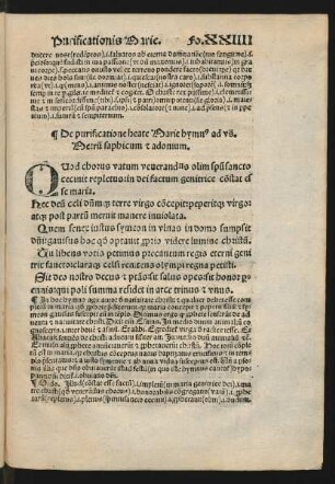 De purificatione beate Marie hymnus ...