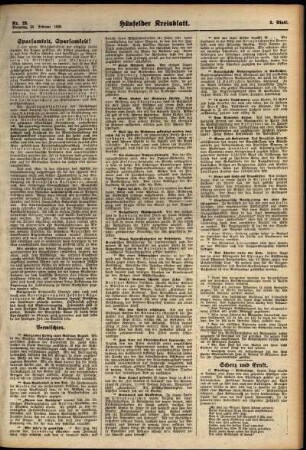 Zweite Ausgabe vom Dienstag, den 23. Februar 1926.
