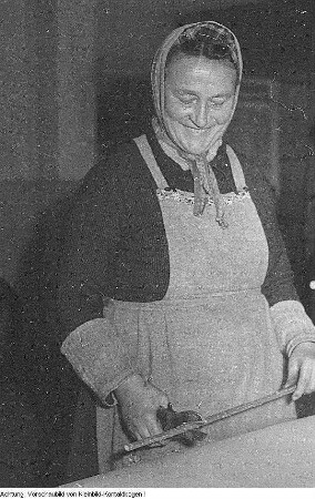 Pirna, Graupa. Reportage - Landwirtschaft, Dezember 1953