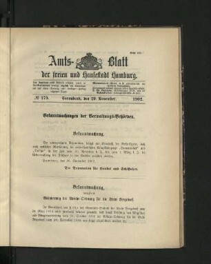 No. 175. 29. November. 1902.