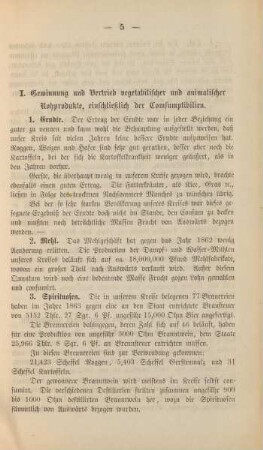 I. Gewinnung und Vertrieb vegetabilischer und animalischer Rohprodukte, einschließlich der Consumptibilien.
