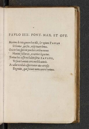 Paulo III. Pont. Max. et opt