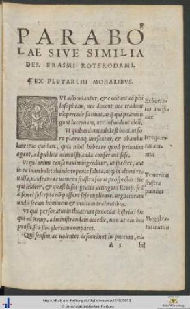 Ex Plutarchi Moralibus