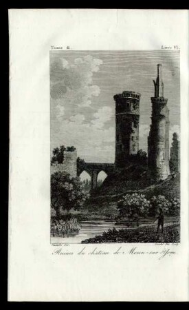Ruines du château de Meun-sur-Yerre.