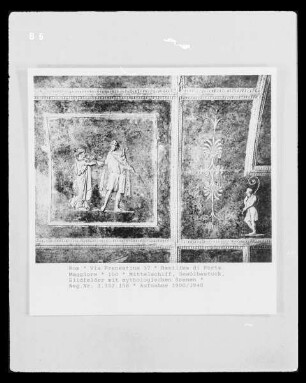 Stuckdecke: Ausschnitt: Jason und Medea