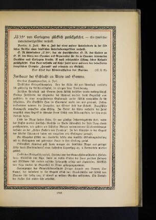 Fortdauer der Schlacht an Ancre und Somme.