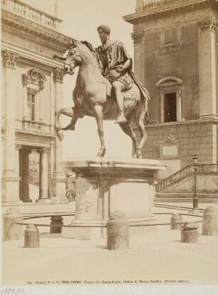 Mark Aurel, Bronze-Statue, Kapitolsplatz, Rom