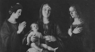 Maria mit dem Kind zwischen der Heiligen Magdalena und der Heiligen Katharina