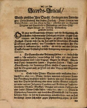 Kurze Beschreibung der weitberühmten Festung Philipsburg