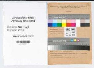 Entnazifizierung Emil Wemhoener , geb. 06.10.1886 (Prokurist)