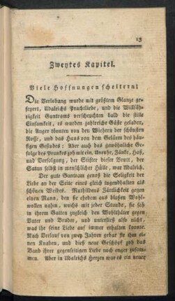 Zweytes Kapitel. Viele Hoffnungen scheitern!