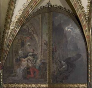 Wandbild: "Der Altenburger Prinzenraub, 1455 - Teil 1: Der Raub der Prinzen aus dem Altenburger Schloss"
