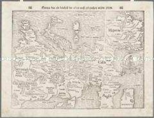 Europa das ein drittheil der erden, nach gelegenheit unsern zeiten. Aus: Münster, Sebastian: Cosmographei, oder beschreibung aller länder, herrschafften, fürnemsten stetten, geschichten, gebreuche, hantierungen etc.