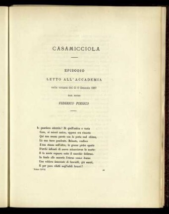CASAMICCIOLA EPISODIO LETTO ALL'ACCADEMIA