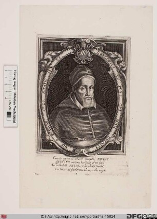 Bildnis Papst Gregor XV. (Alessandro Ludovisi) (reg. 9. 2. 1621 - 8. 7. 1623)