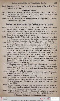 Quellen zur Geschichte des Tridentinischen Concils (Nr. 4333 - 3478)