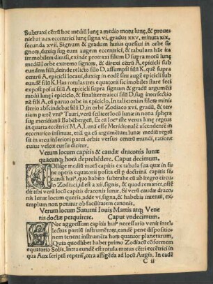 Verum locum Saturni Iovis Martis atque Veneris doctae perquirere. Caput undecimum.