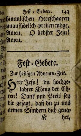 Fest-Gebete.