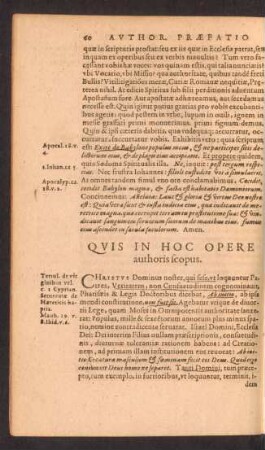 Quis In Hoc Opere authoris scopus.
