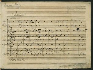Orfeo ed Euridice [?]. Auszüge