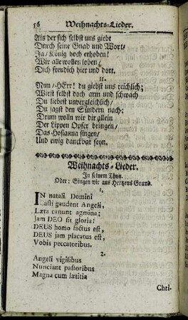 Weihnachts-Lieder.