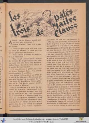 Les trois pâtés de Maitre Clause.