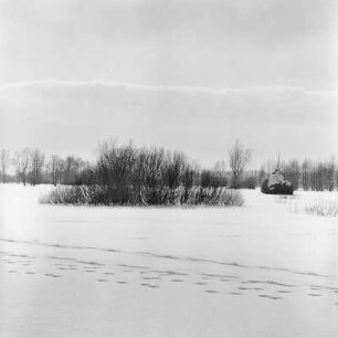 Landschaftsbild. Winter im Spreewald. : Wobraz krajiny. Zyma w Błótach.