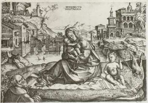 Ruhende heilige Familie