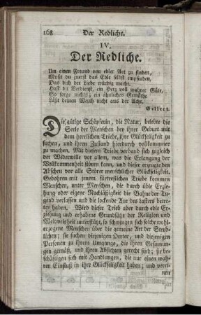 IV. Der Redliche.