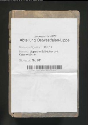 Salbuch der Vogtei Langenholzhausen von 1780
