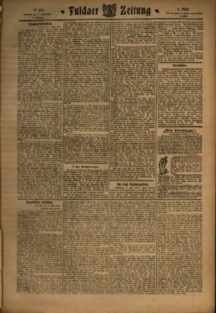 Zweite Ausgabe vom Samstag, den 09. Juli 1910.