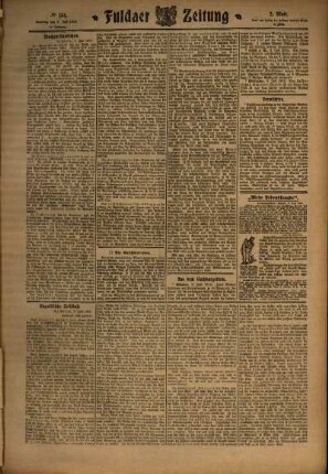 Zweite Ausgabe vom Samstag, den 09. Juli 1910.