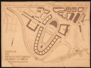 Messegelände, Berlin-Charlottenburg: Vorentwurf, Lageplan 1:2000