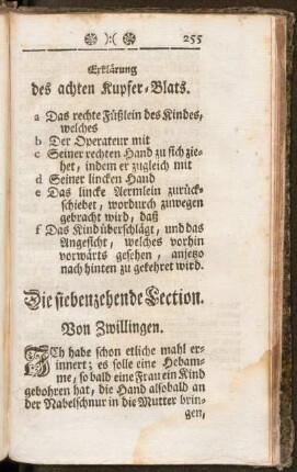 Die siebenzehende Lection. Von Zwillingen