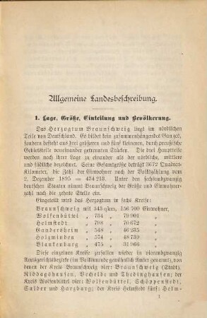 Topographie des Herzogtums Braunschweig