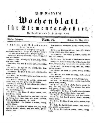 Sprech- und Redeübungen : Fortsetzung